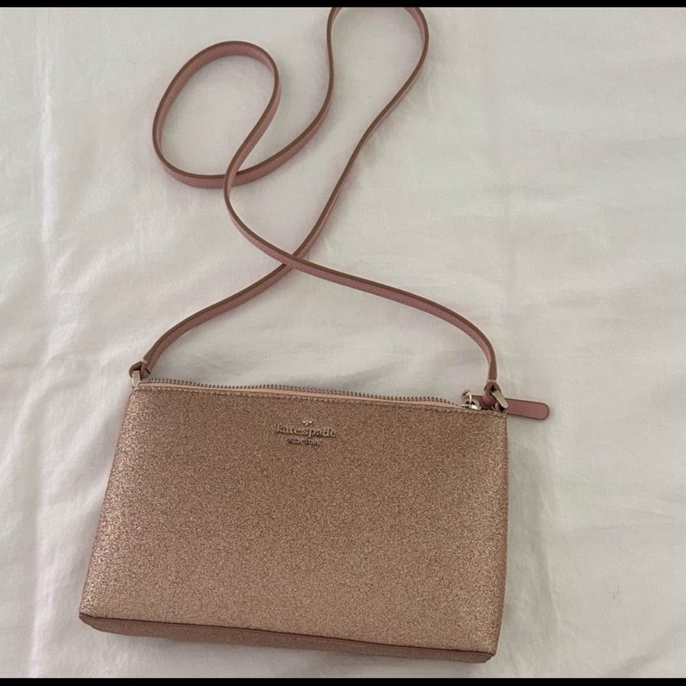 Kate Spade Joeley glitter crossbody mini bag